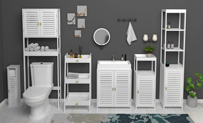 New Design Bathroom Furniture Bamboo Collection